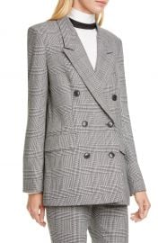 FRAME Glen Plaid Double Breasted Blazer   Nordstrom at Nordstrom